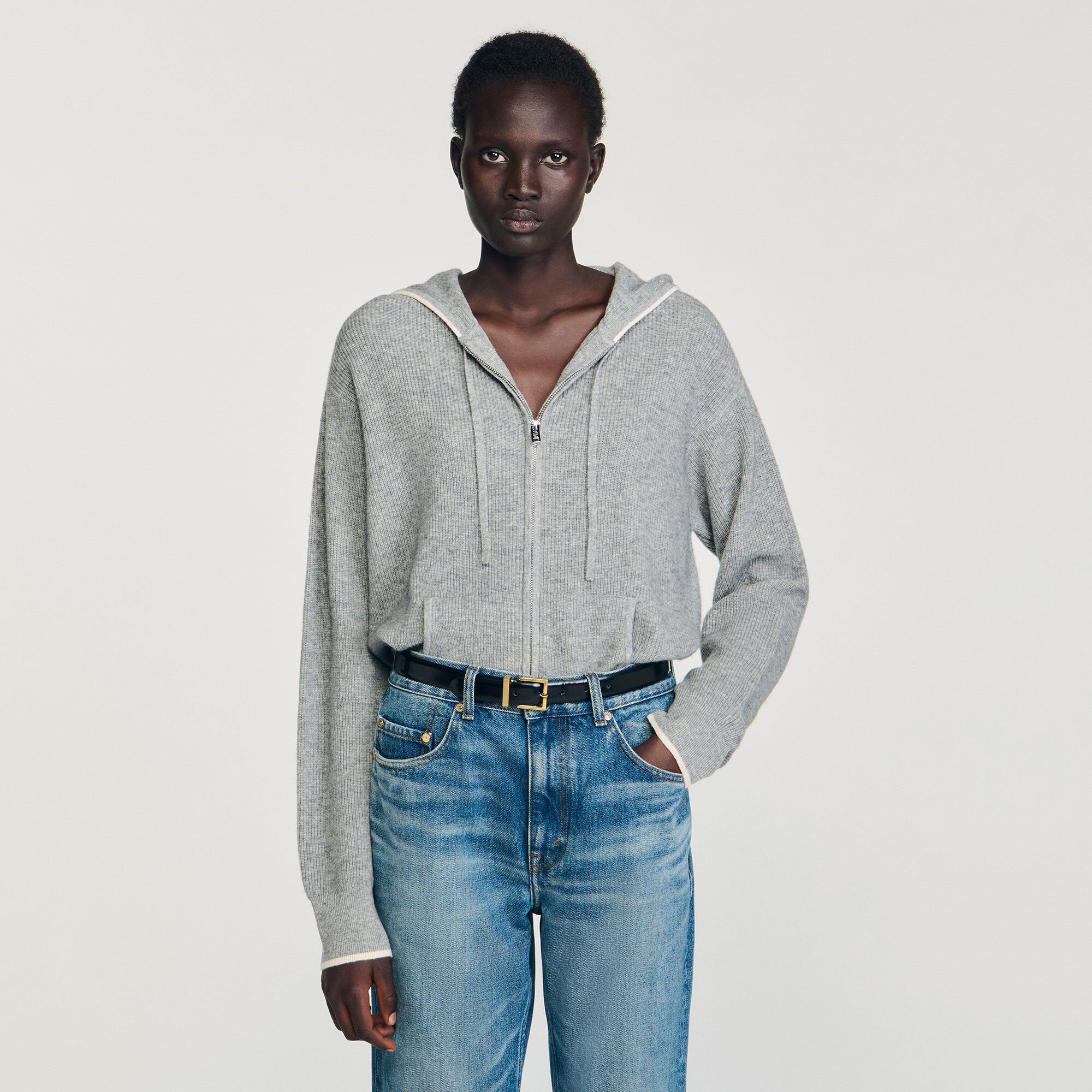 Cardigan à capuche 