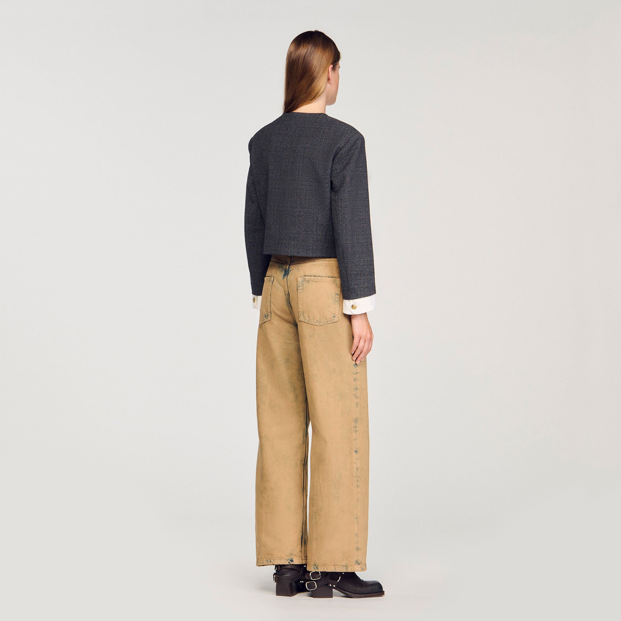 Veste de tailleur strassée
