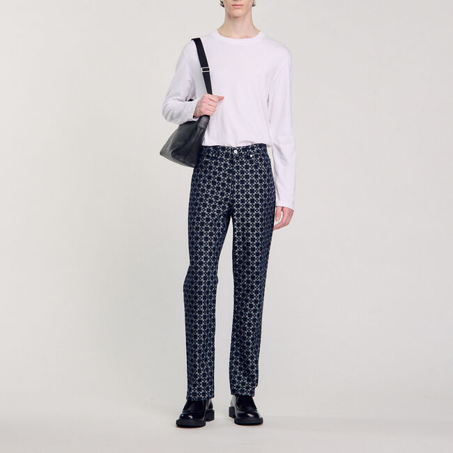 Jean regular Square Cross - Homme | Sandro Paris