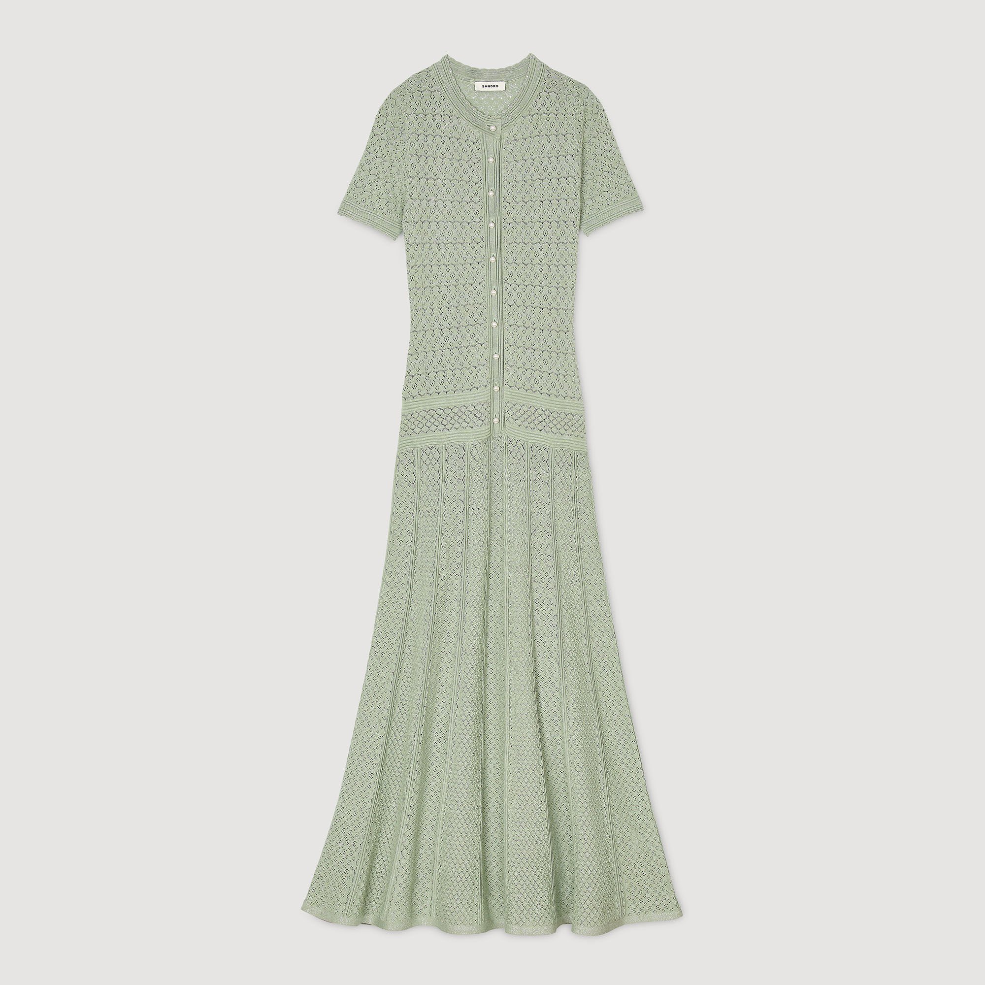 Robe longue en maille 