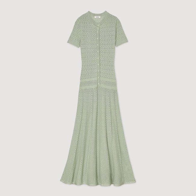 Robe longue en maille 