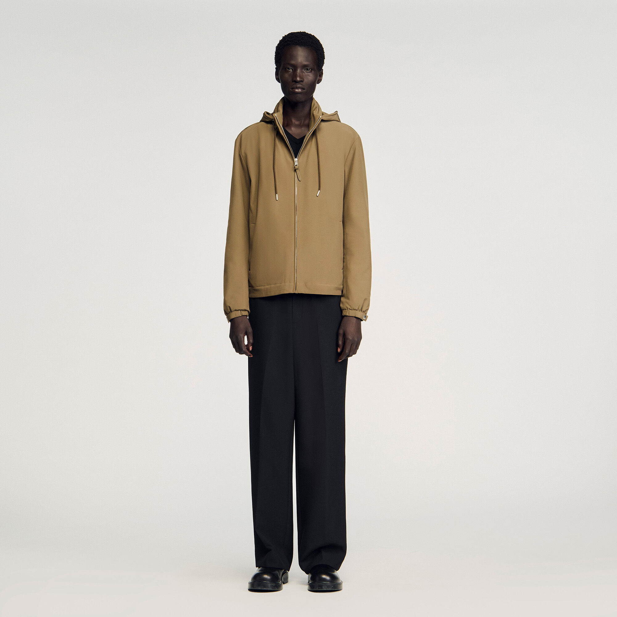 Blouson zippé à capuche