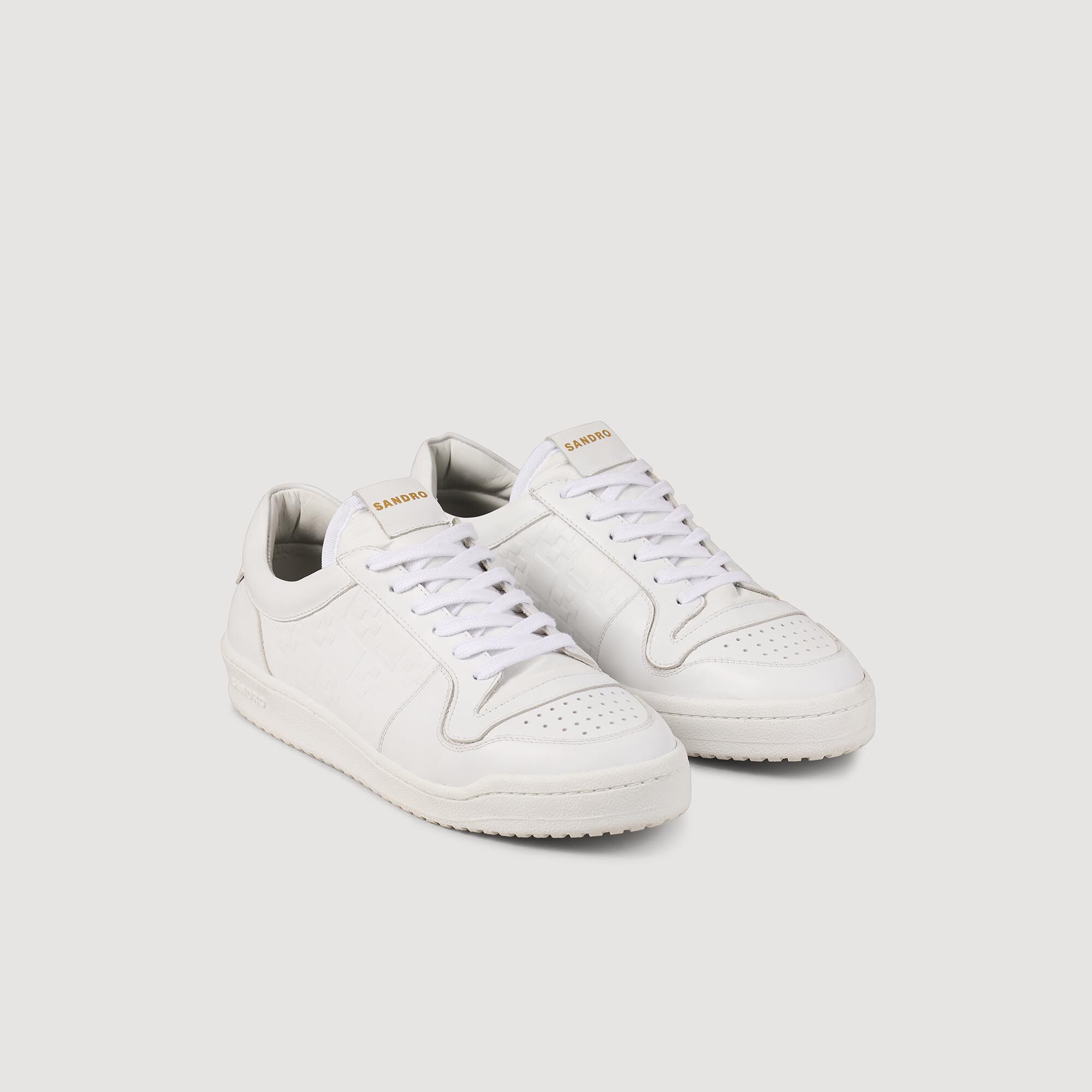 Sneakers basses en cuir