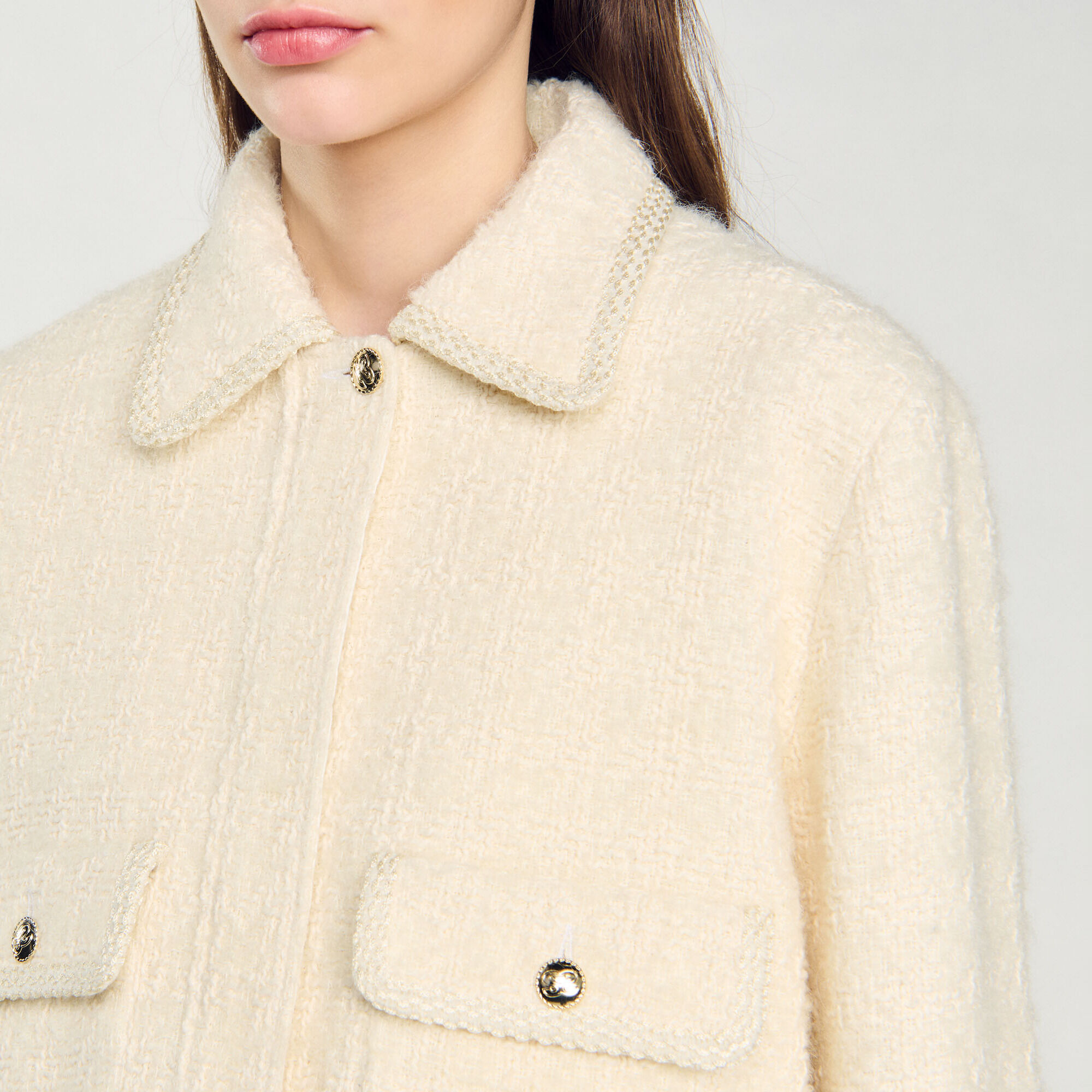 Veste courte en tweed