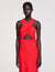 Robe longue croisée