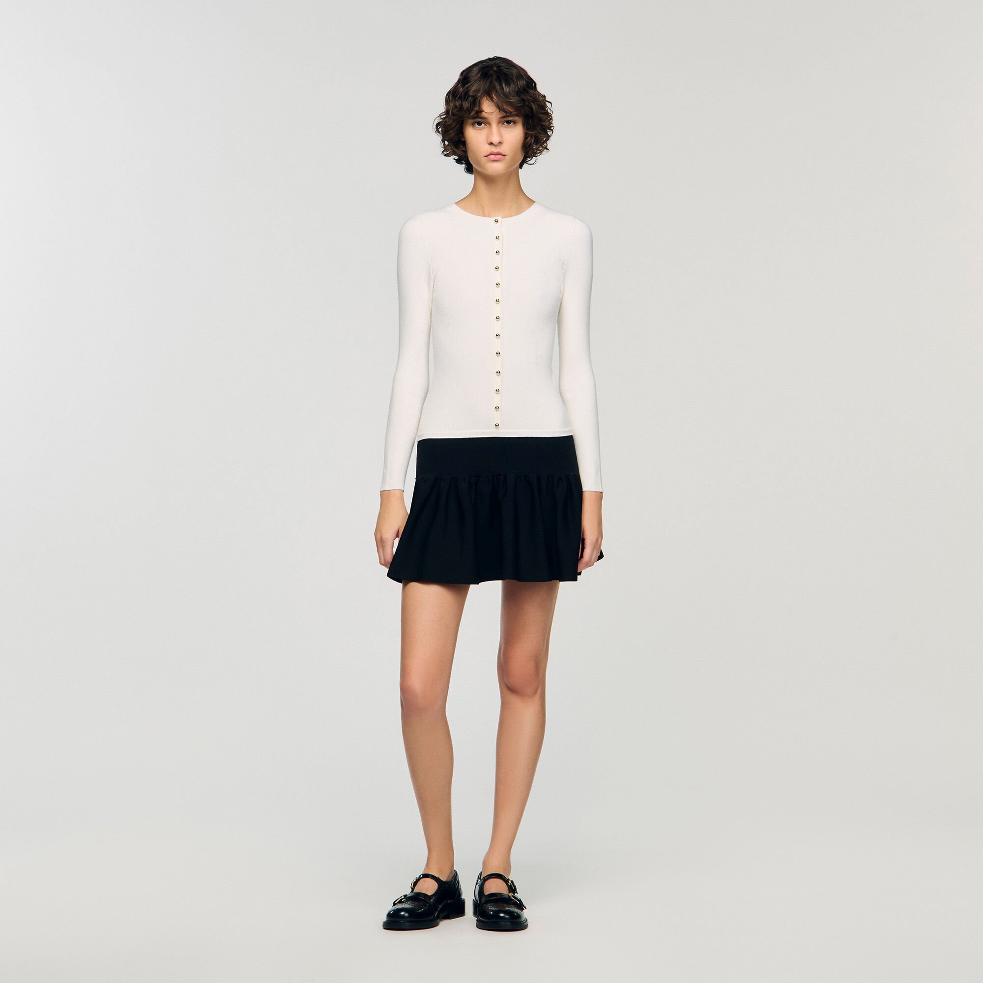 Robe courte 2 en 1 bicolore 