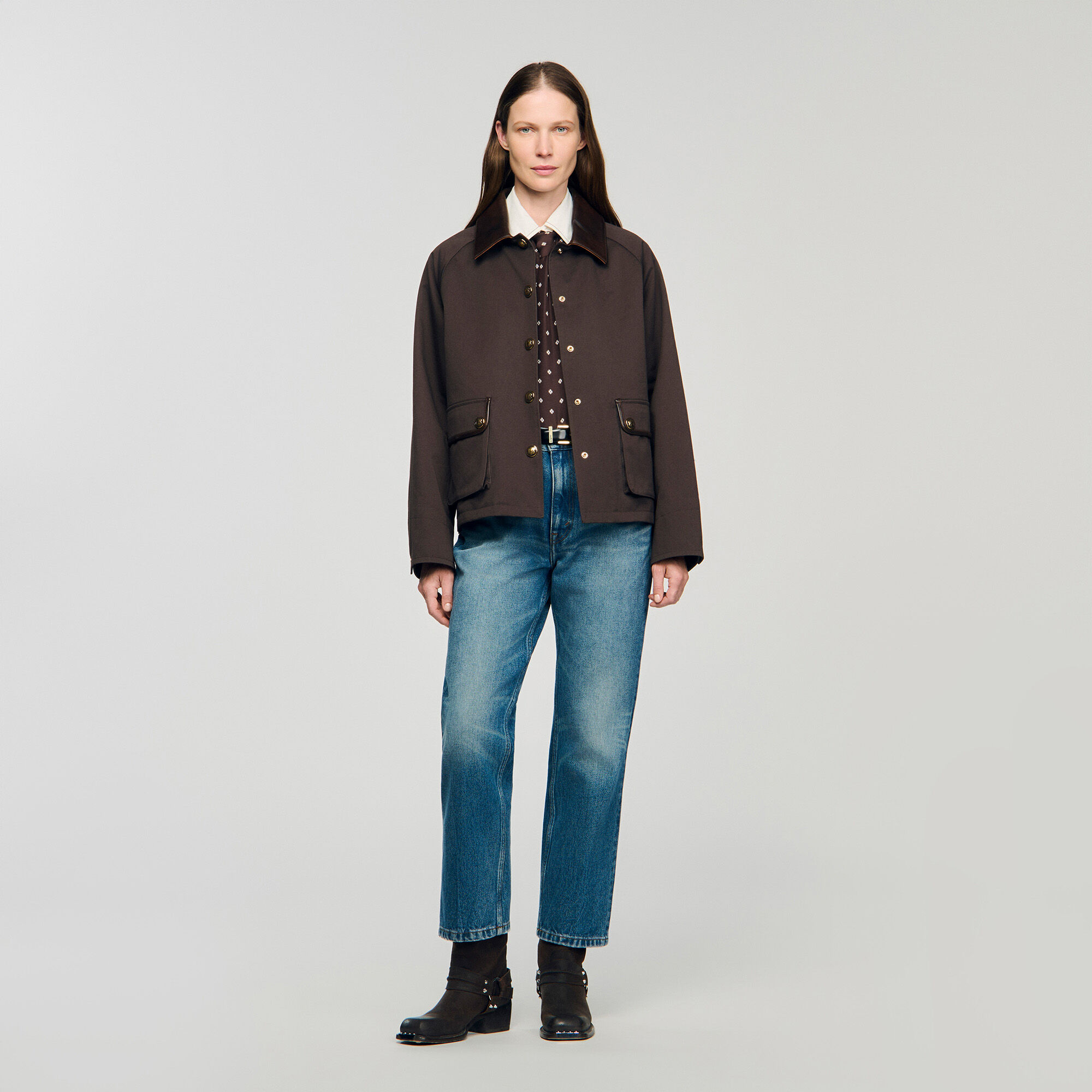Manteau en gabardine