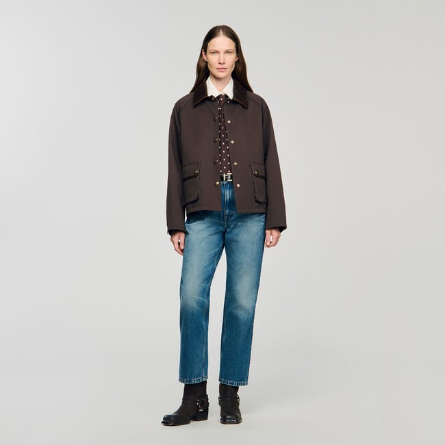 Manteau en gabardine