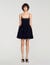 Robe courte en velours &agrave; strass - Femme | Sandro Paris