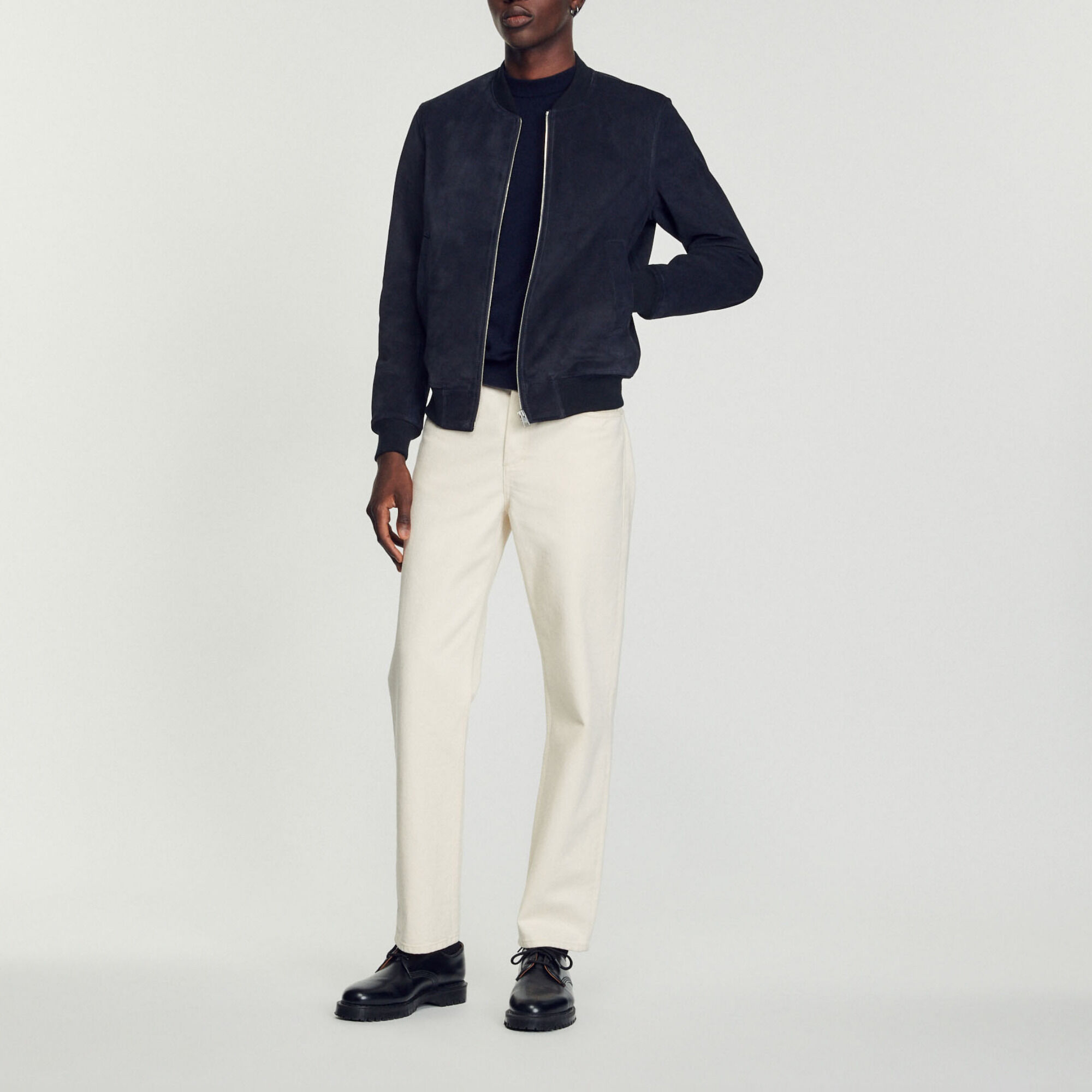 Blouson en cuir d'une tannerie certifiée