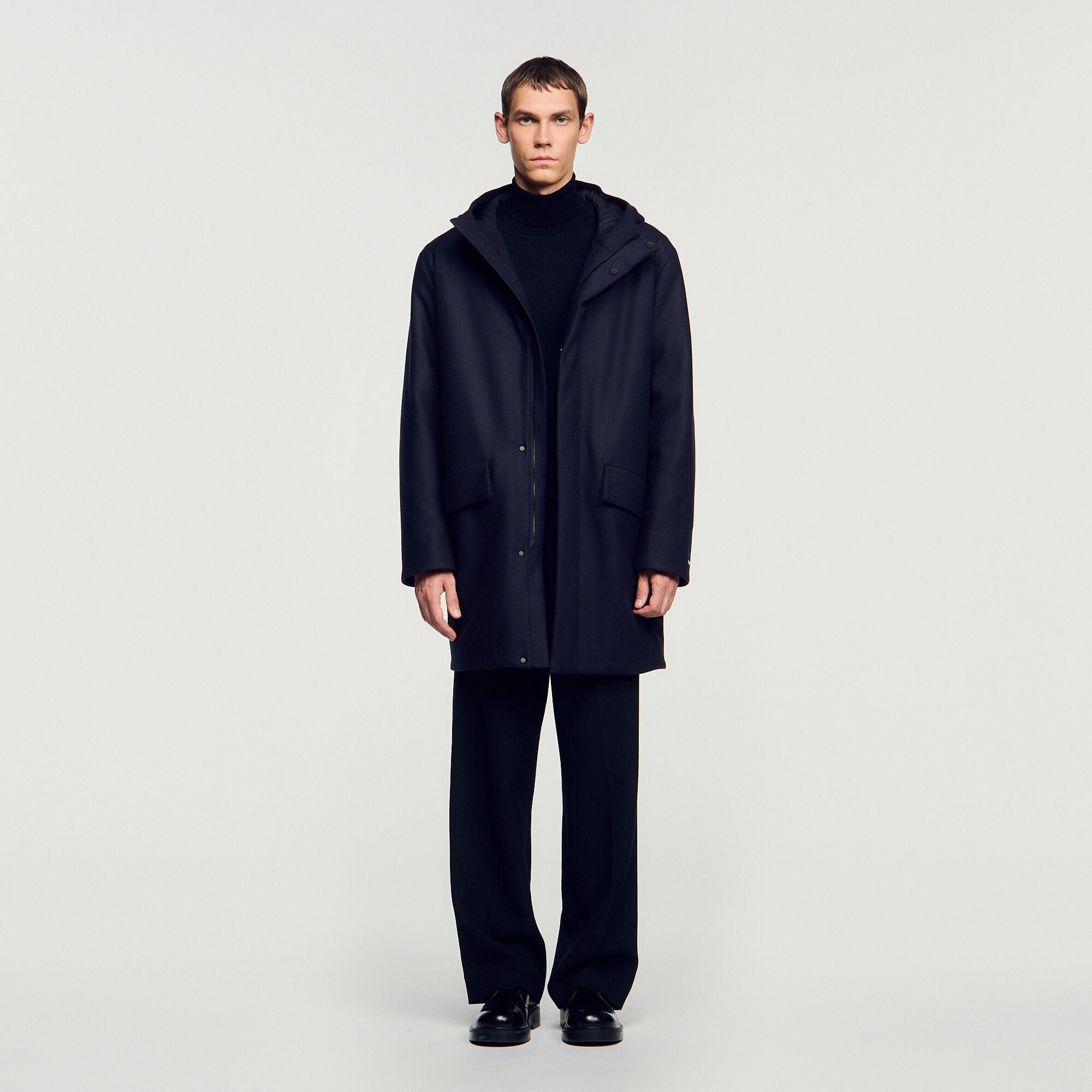 Parka en laine et cachemire - Homme | Sandro Paris