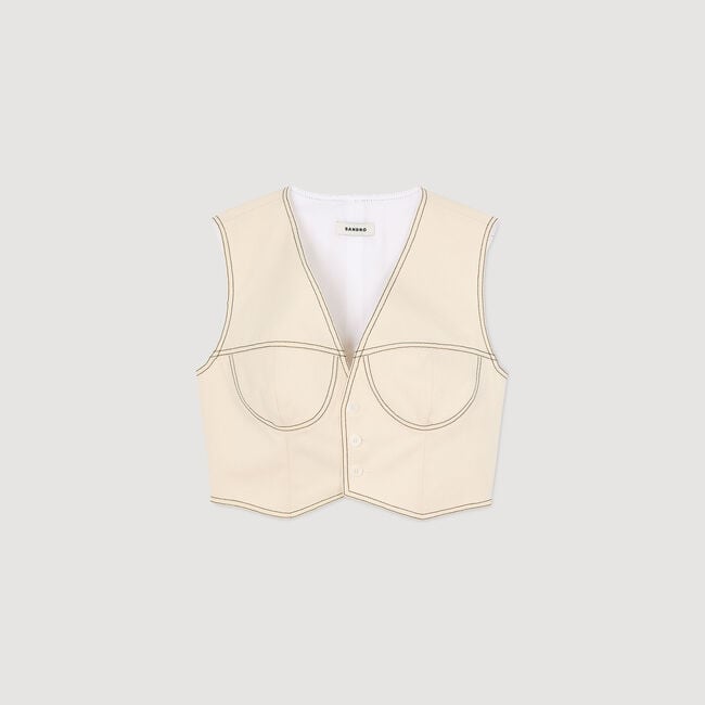 Veston court en jean