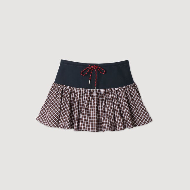 Jupe short à carreaux