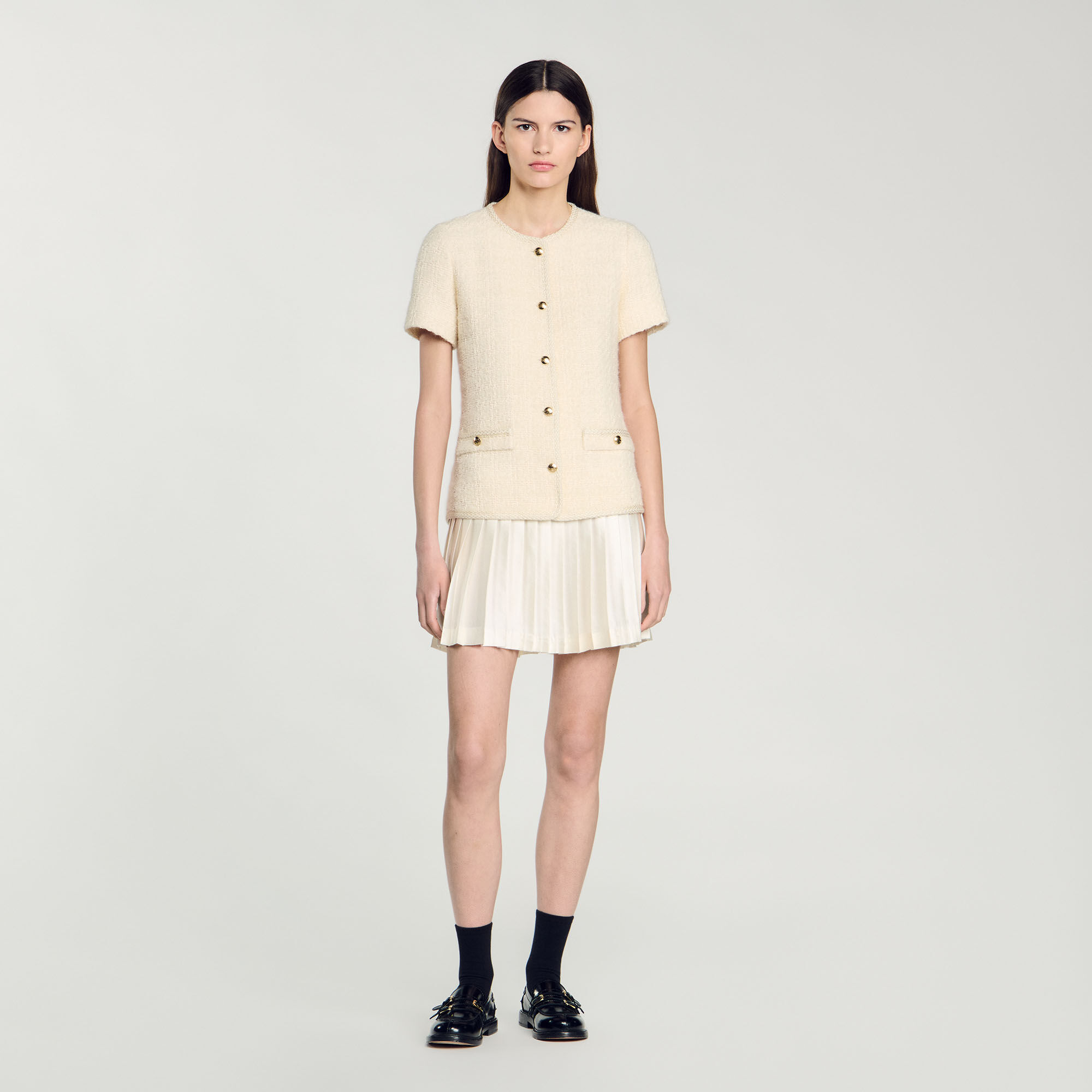 Robe sandro beige on sale