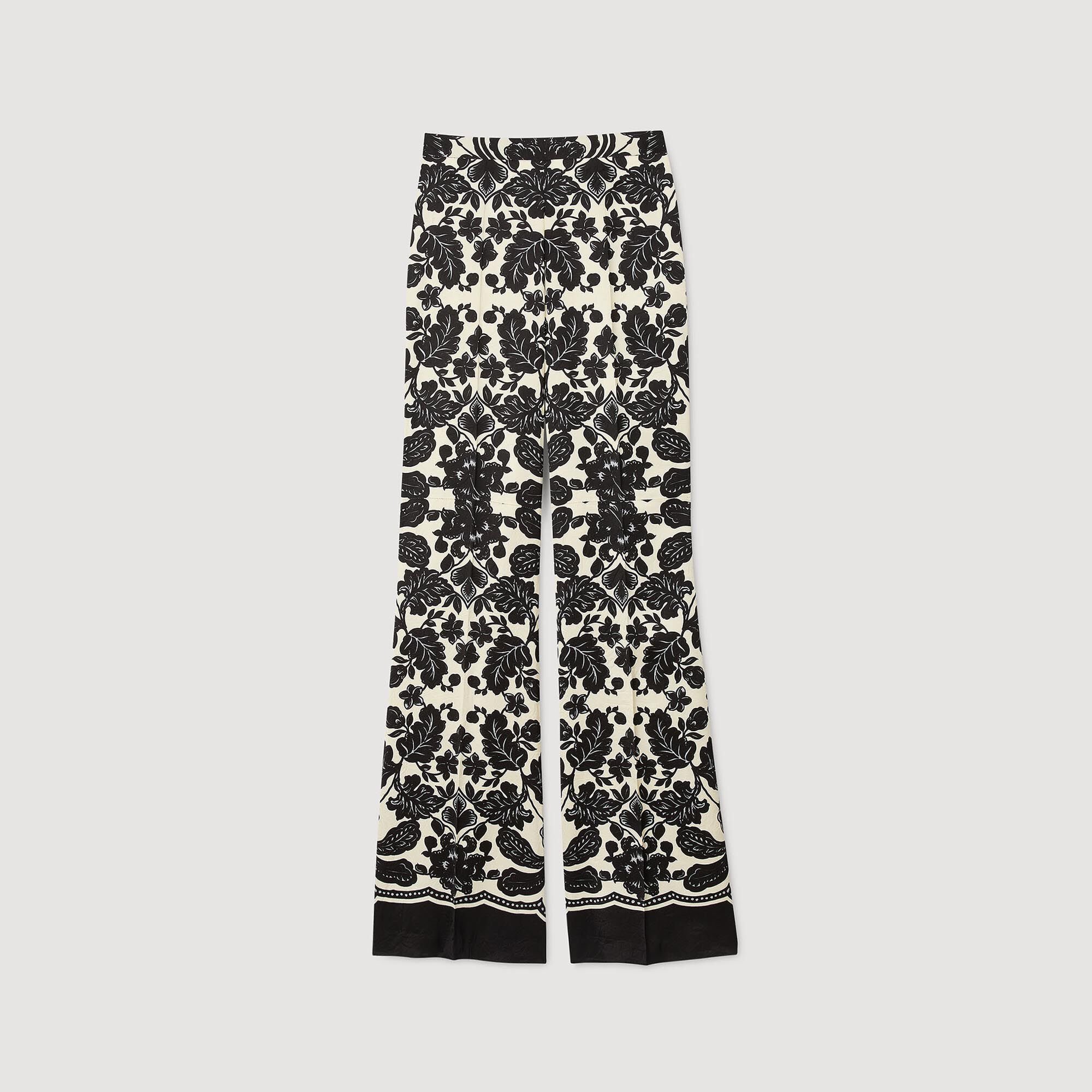 Pantalon à imprimé fleuri hawaïen