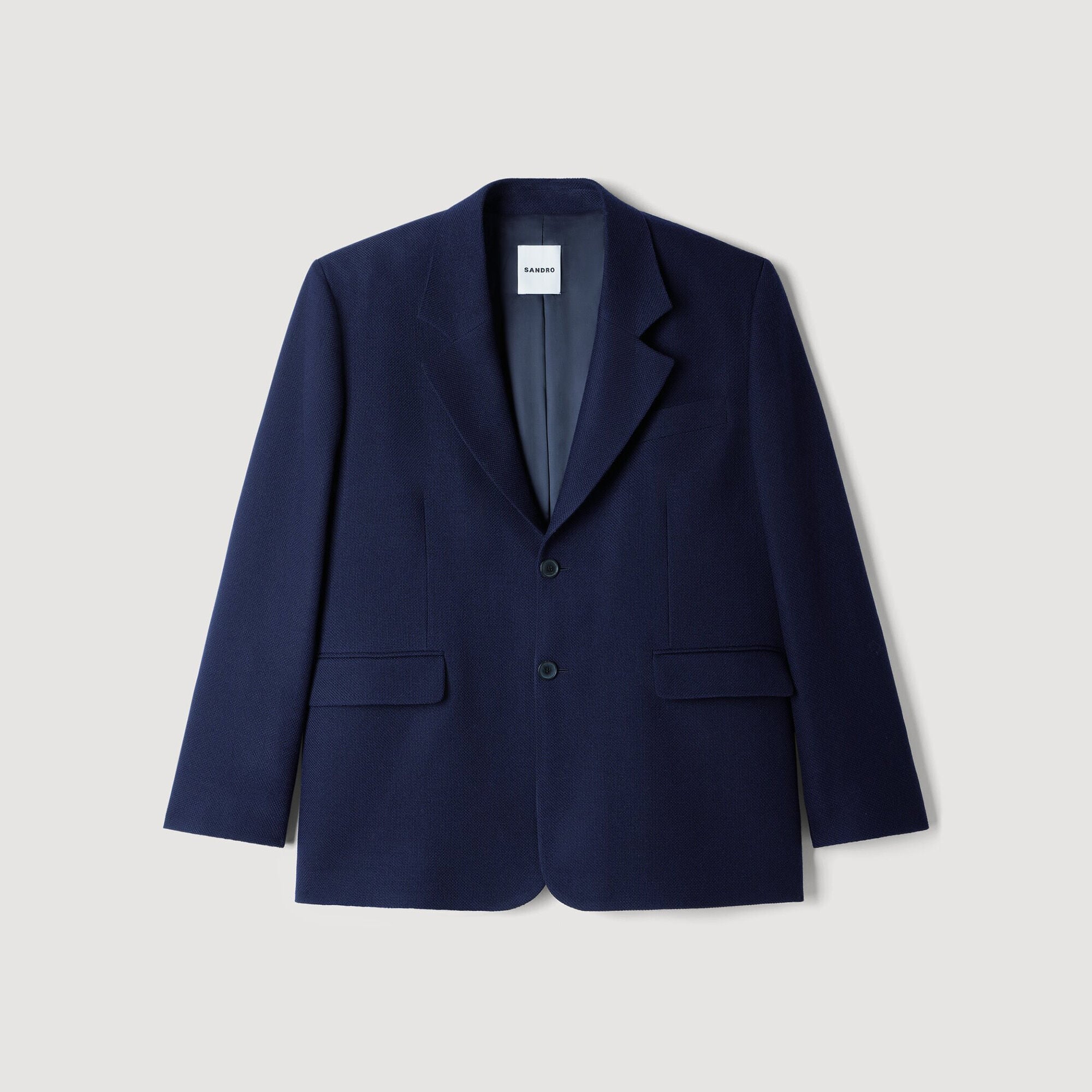 Veste de costume oversize en laine - Homme | Sandro Paris
