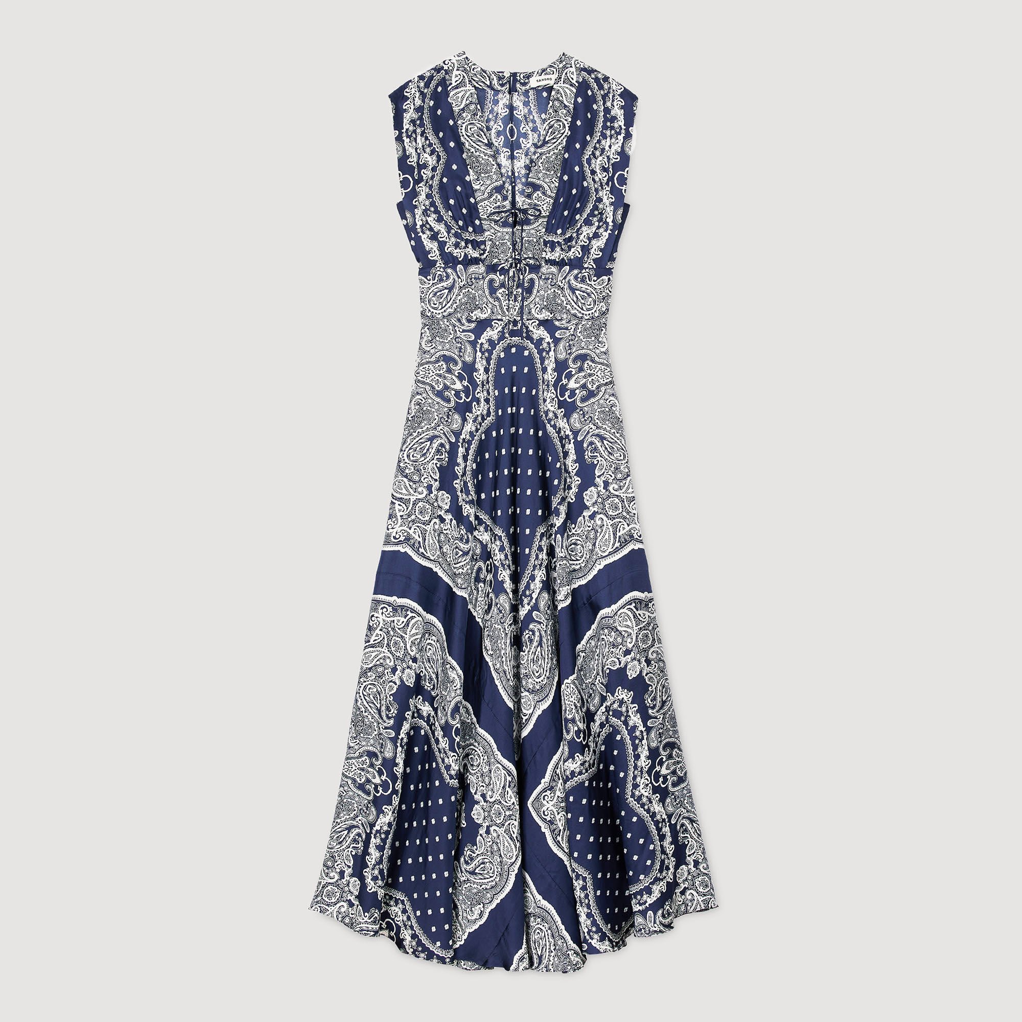 Robe longue à imprimé bandana