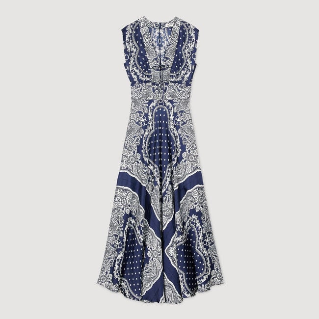 Robe longue à imprimé bandana