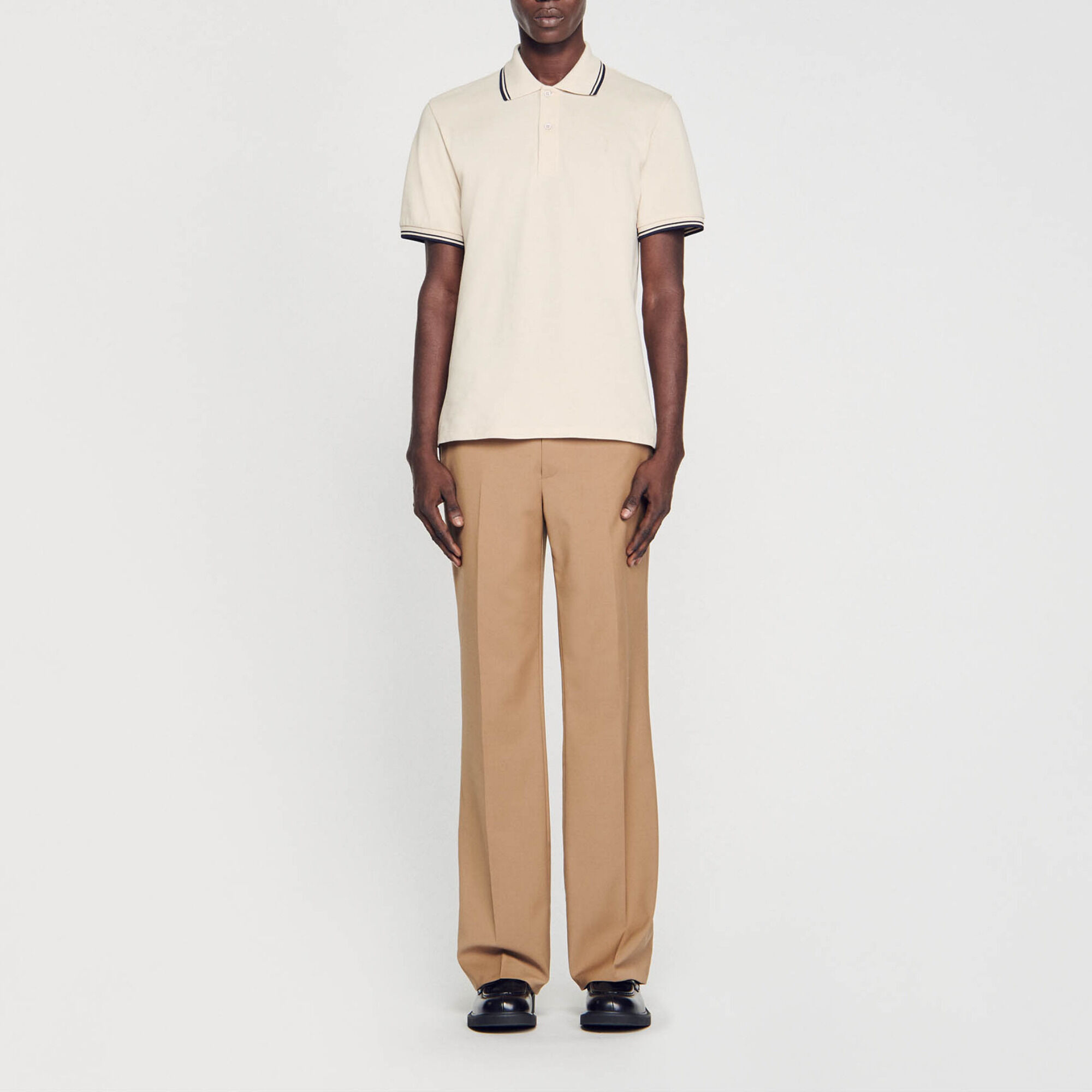 Polo en piqué de coton