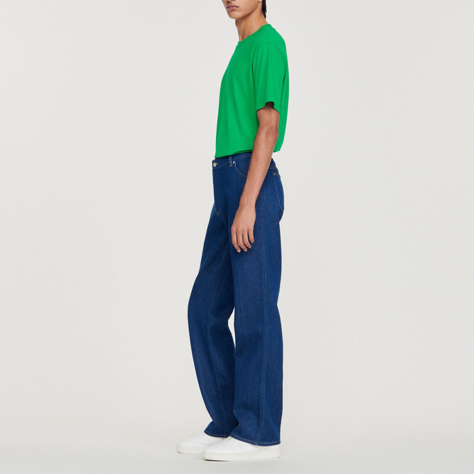 Jean flare taille haute