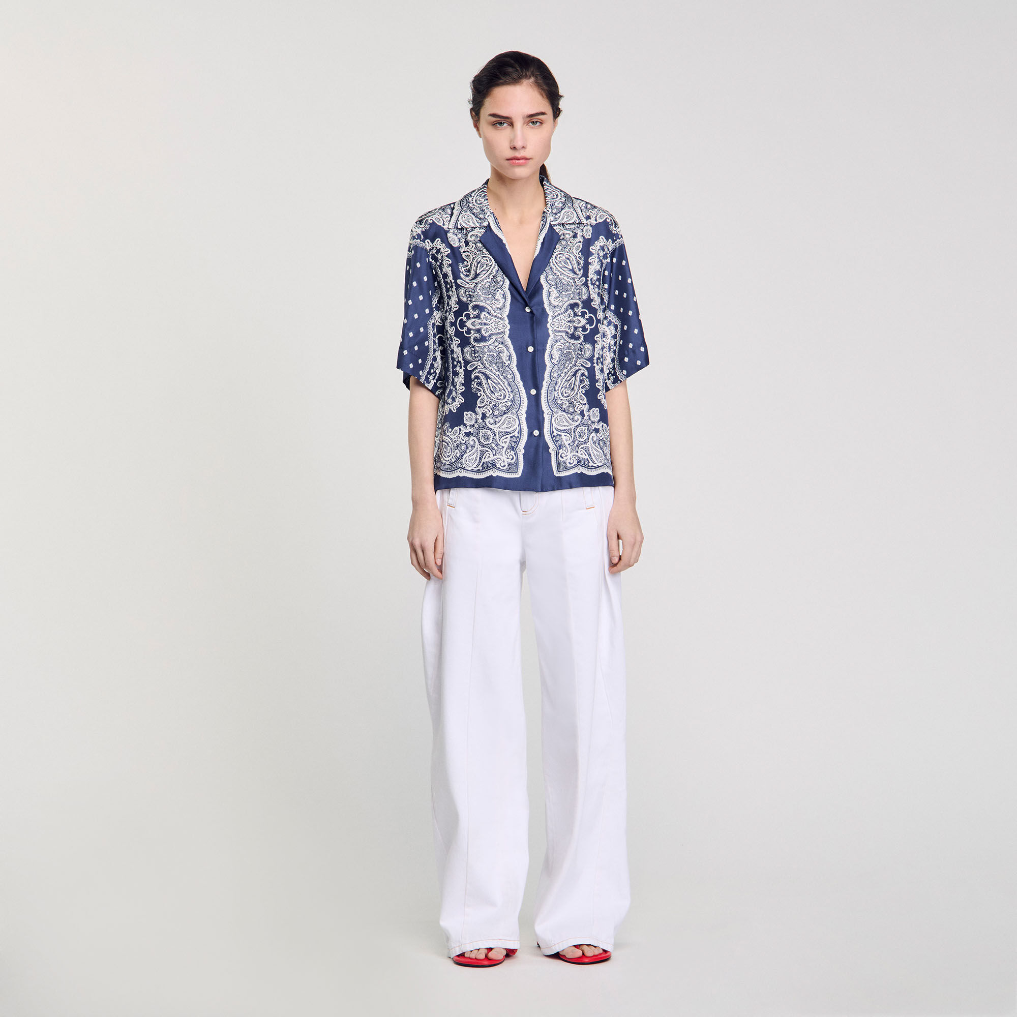 Chemise à imprimé bandana
