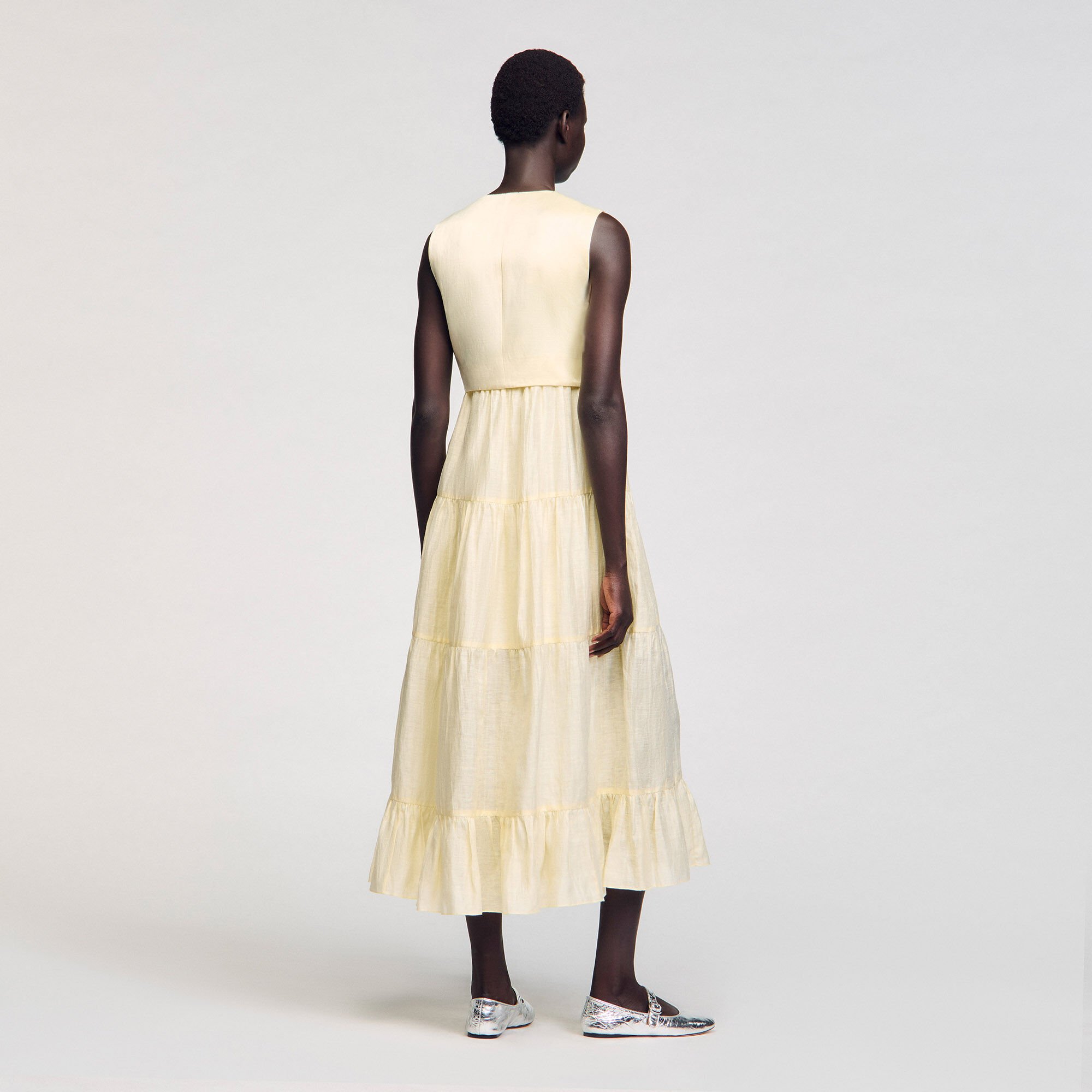 Robe longue en lin 