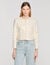 Veste courte &agrave; sequins en coton