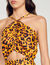 Robe longue imprim&eacute; l&eacute;opard