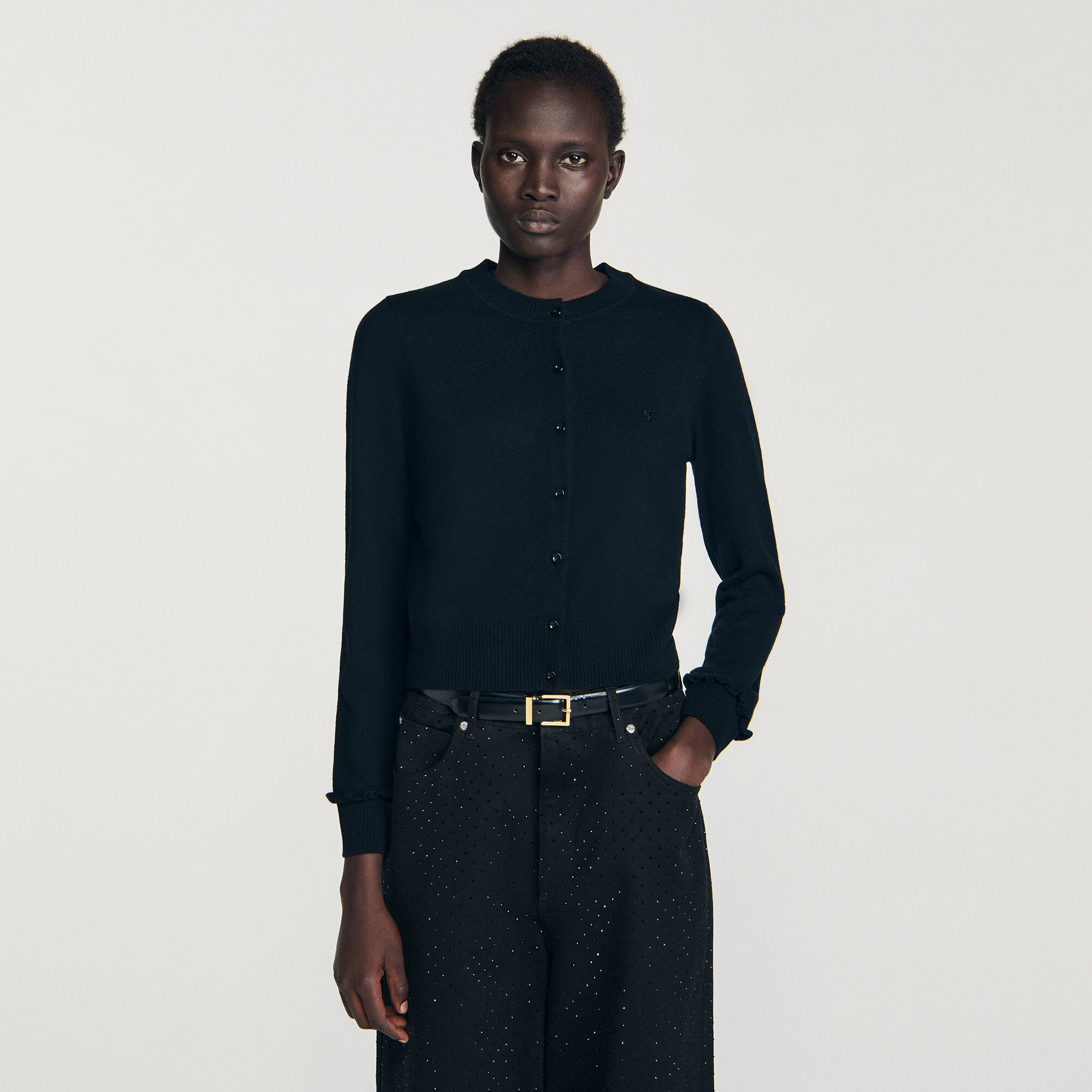 Cardigan à volant 