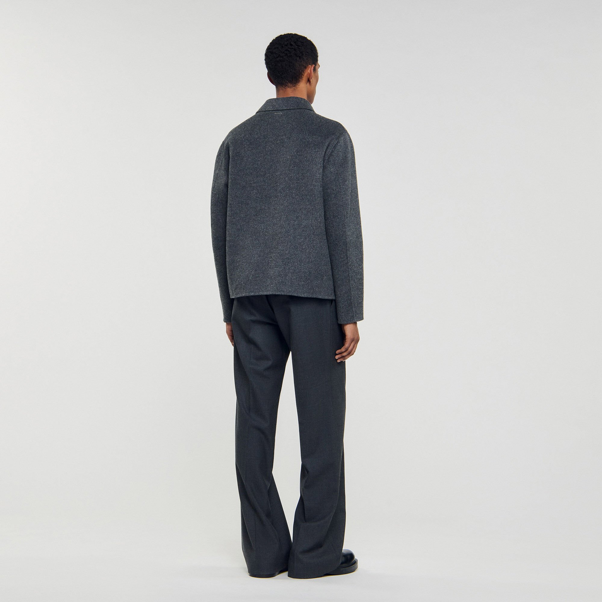 Blouson en laine double face