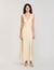 Robe longue satinée