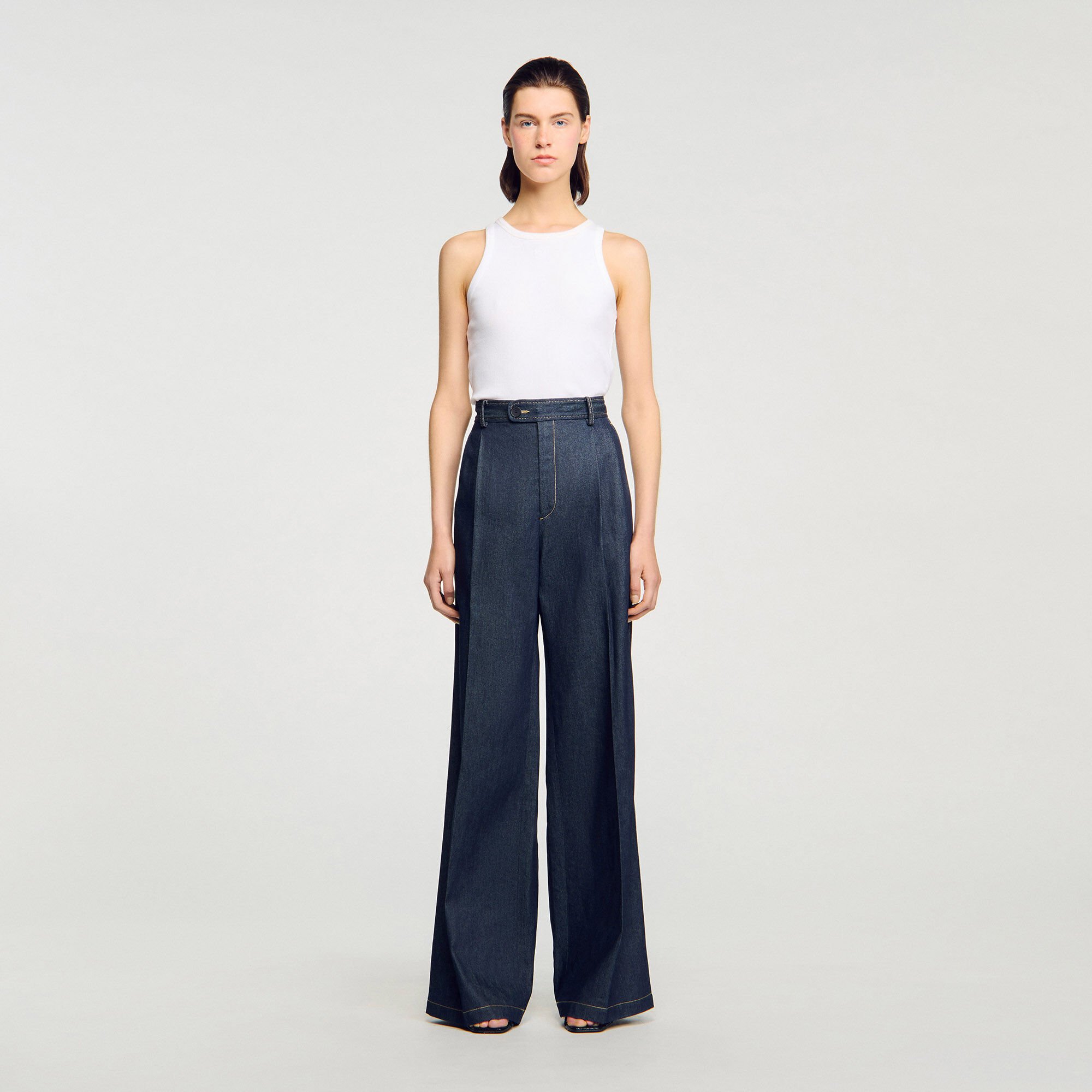 Pantalon de tailleur en denim