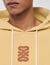 Sweatshirt à patch en cuir