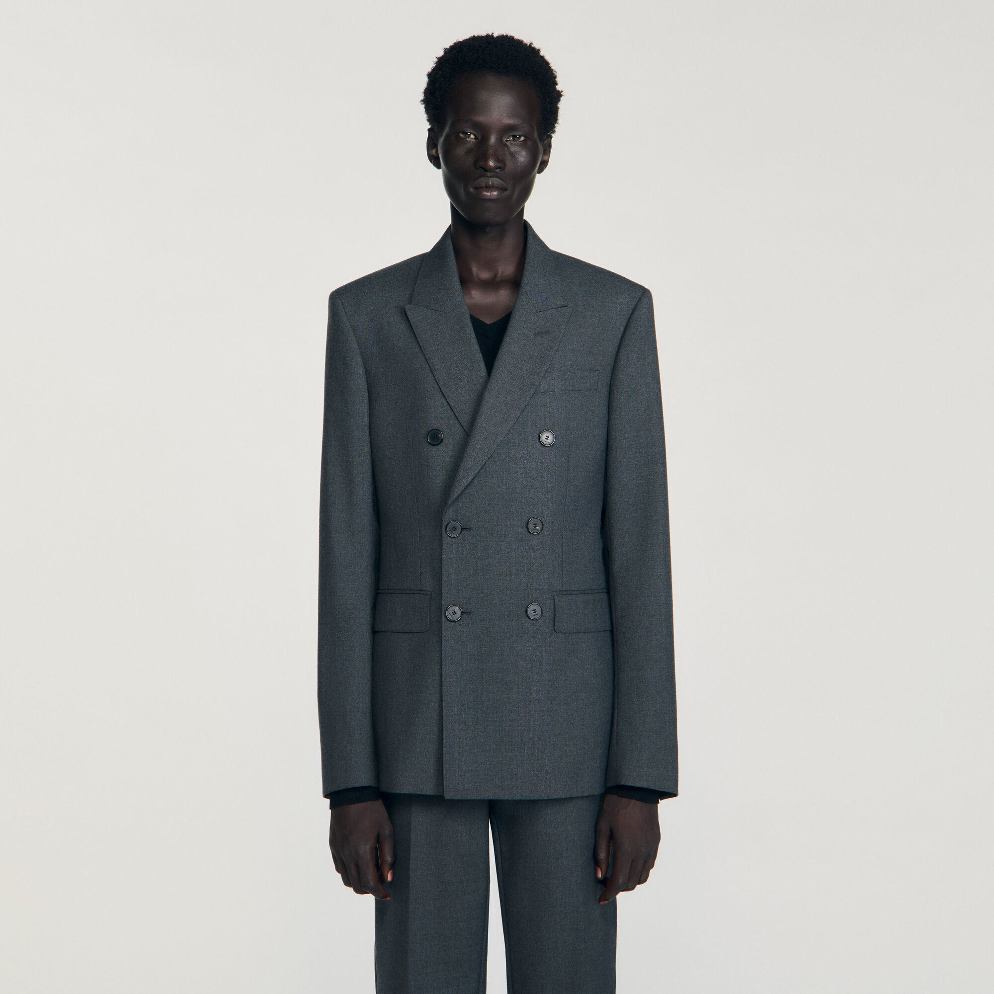 Veste de costume croisée