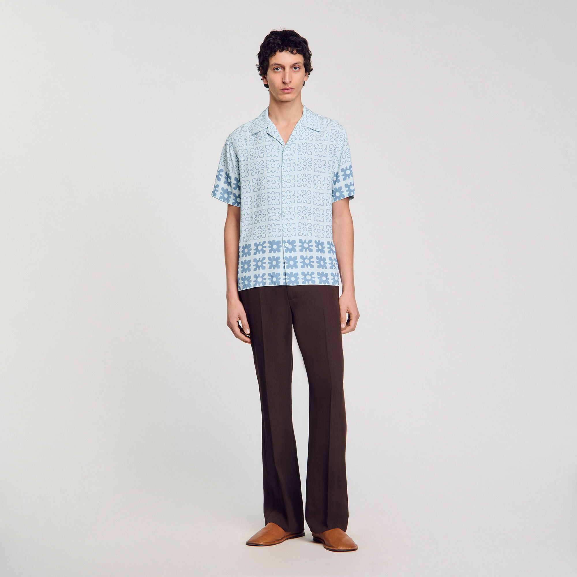 Chemise à imprimé fleuri