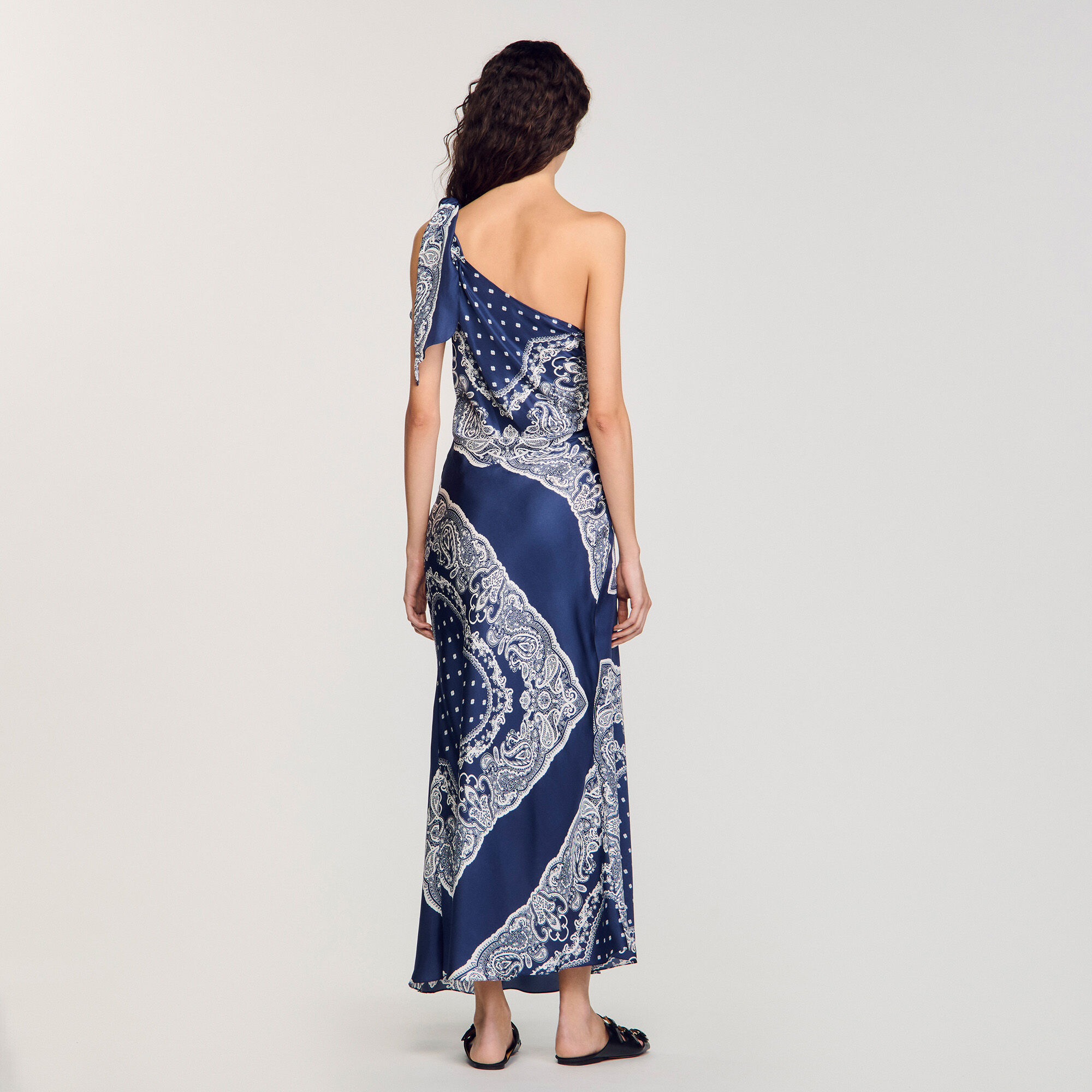 Robe longue à imprimé bandana 