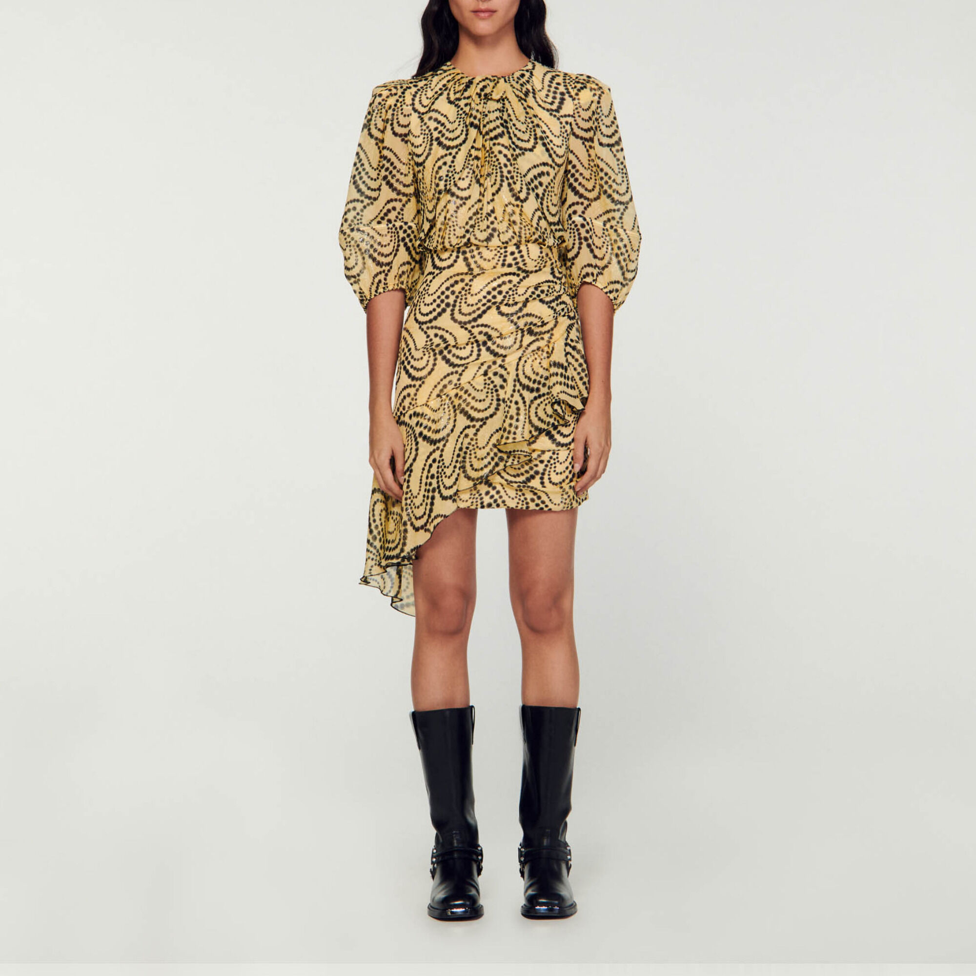 Robe asymétrique imprimé Paisley