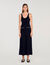 Robe longue à perles