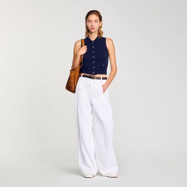 Gilet en laine et cachemire 