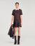 Robe courte satinée imprimée 