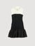 Robe courte bicolore volantée