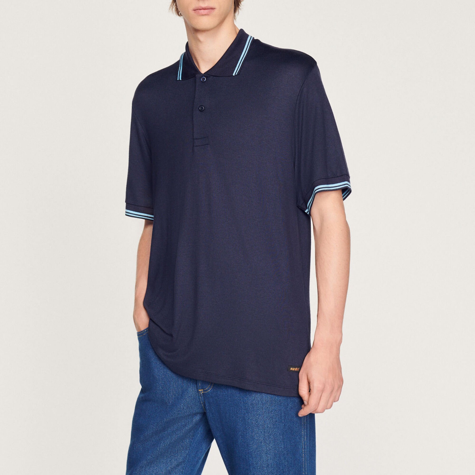 Polo à liserés