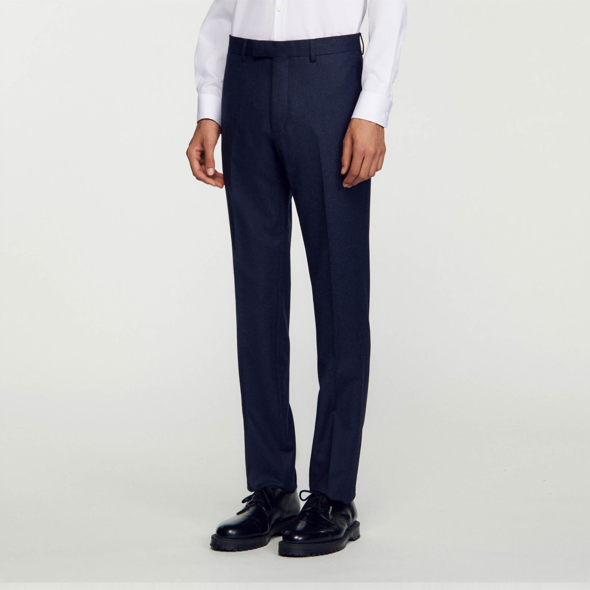 Pantalon de costume en laine vierge