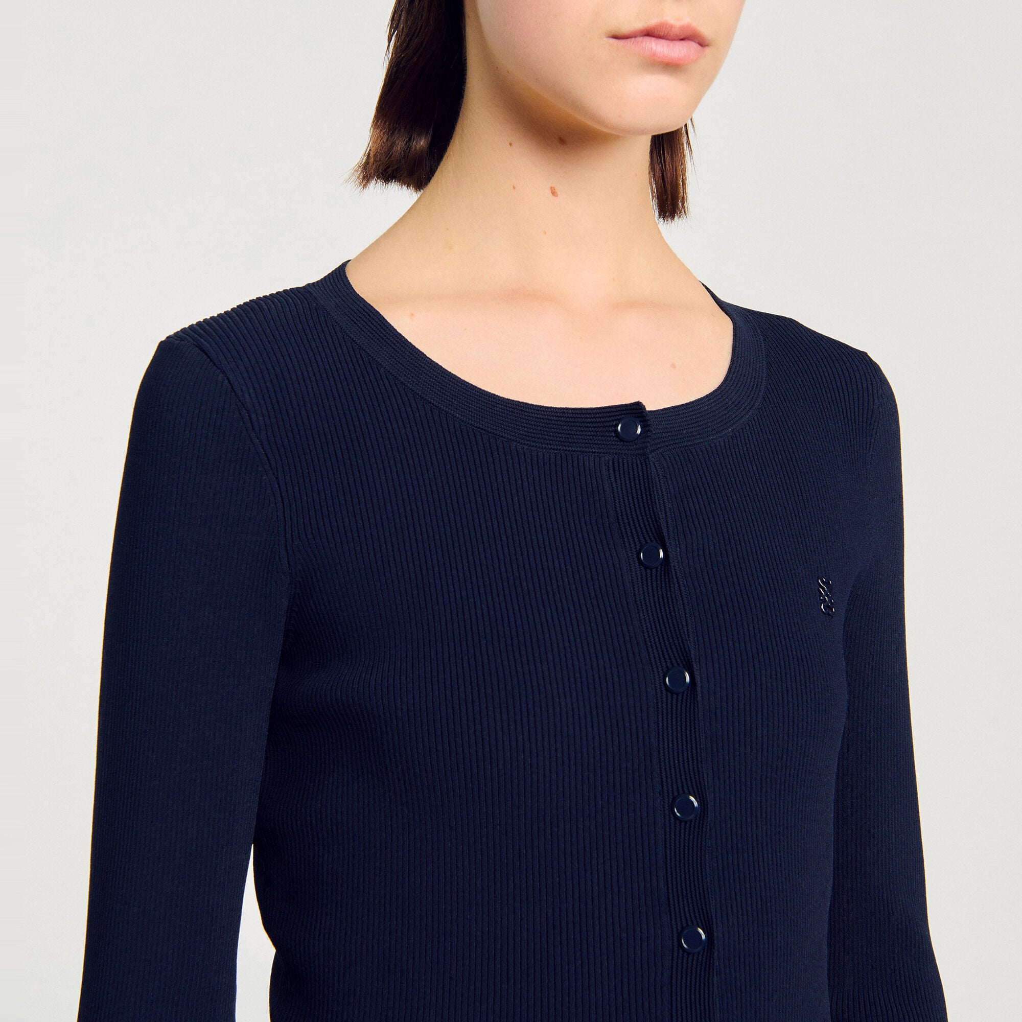 Cardigan en maille fine - Femme | Sandro Paris