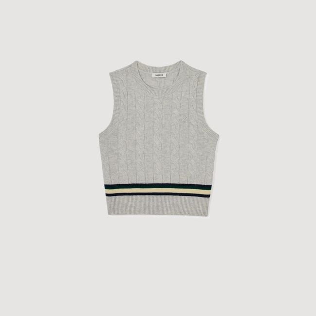 Pull court sans manches