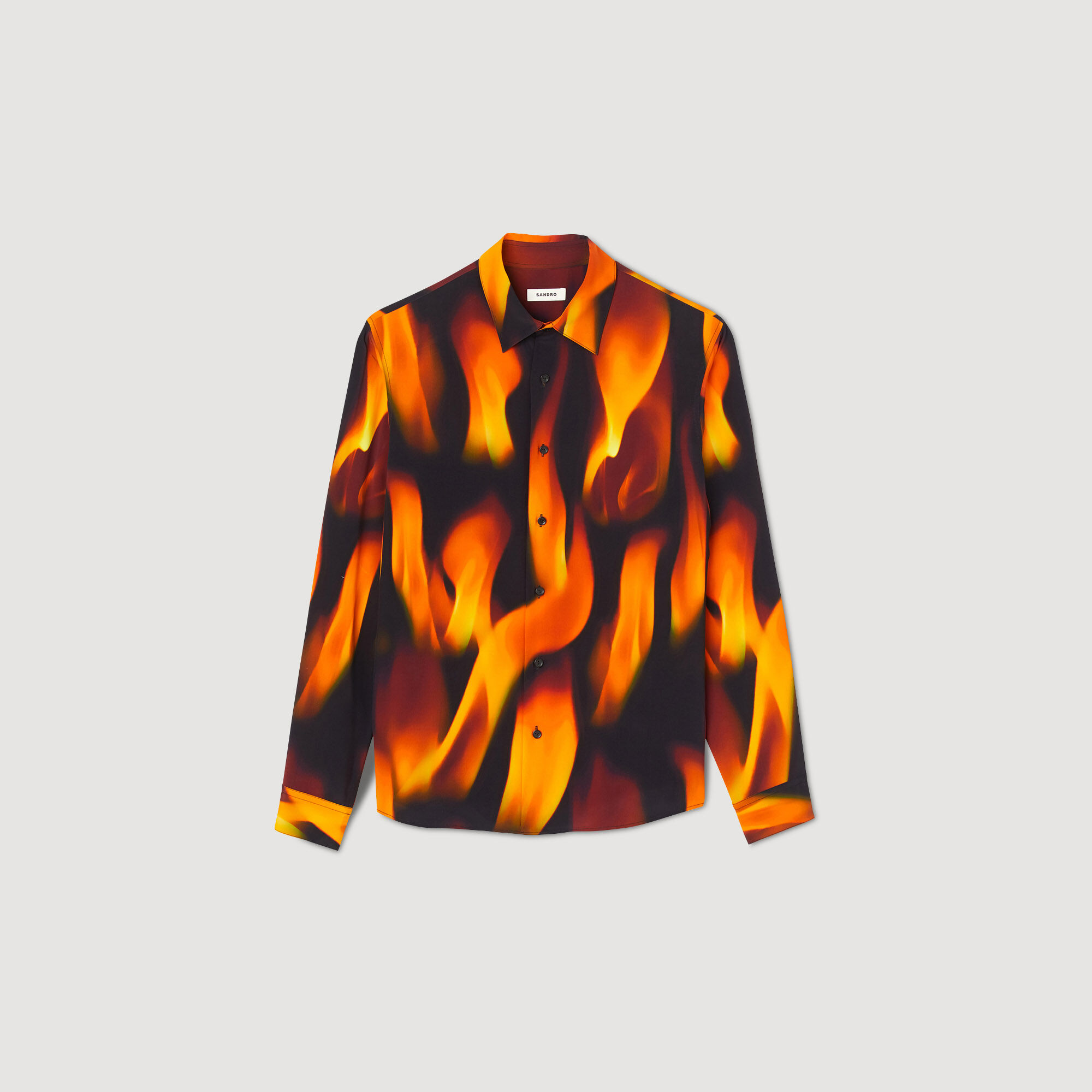 Chemise motifs flammes