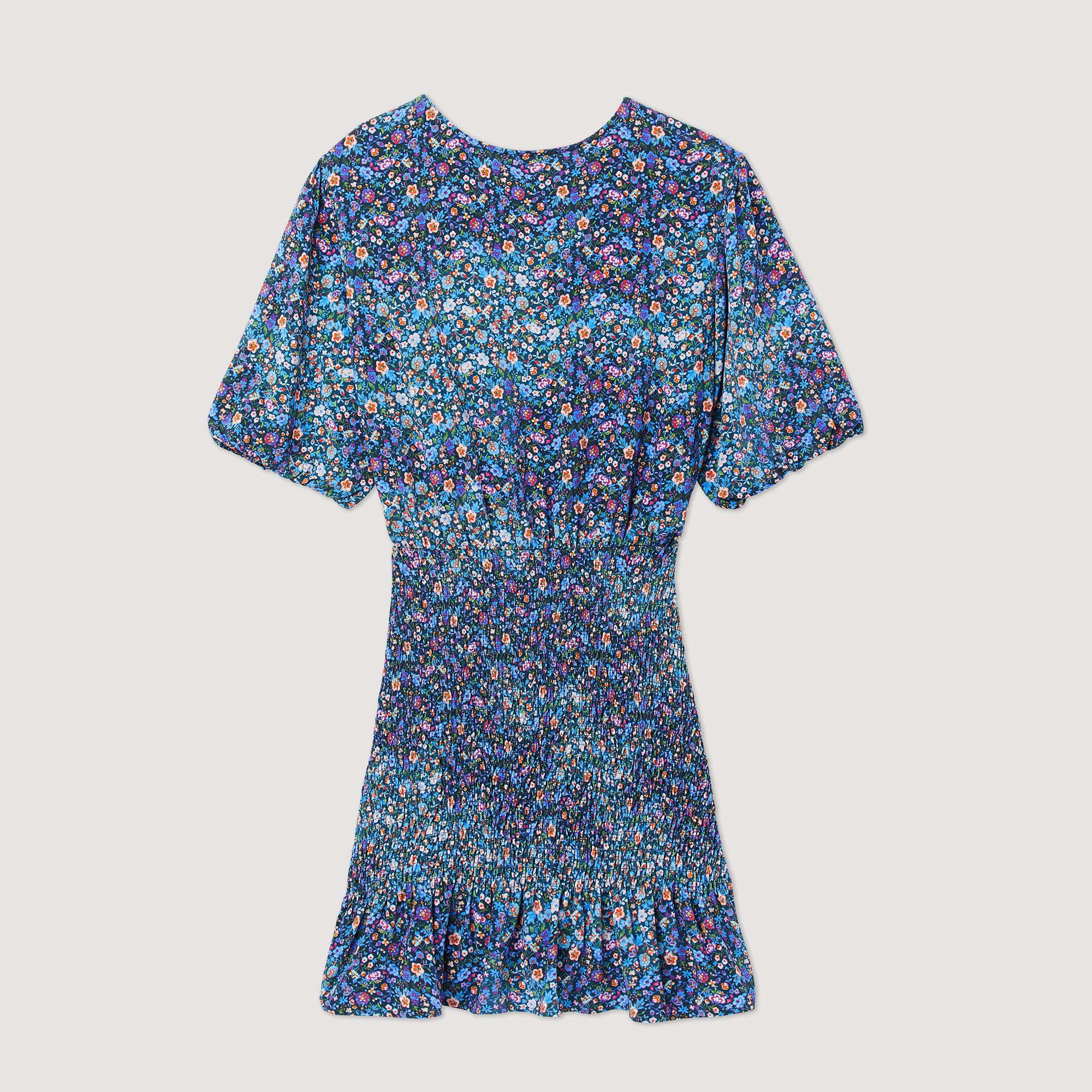 Robe courte imprim&eacute; fleuri