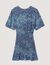 Robe courte imprim&eacute; fleuri