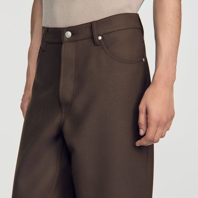 Pantalon droit cinq poches - Homme | Sandro Paris