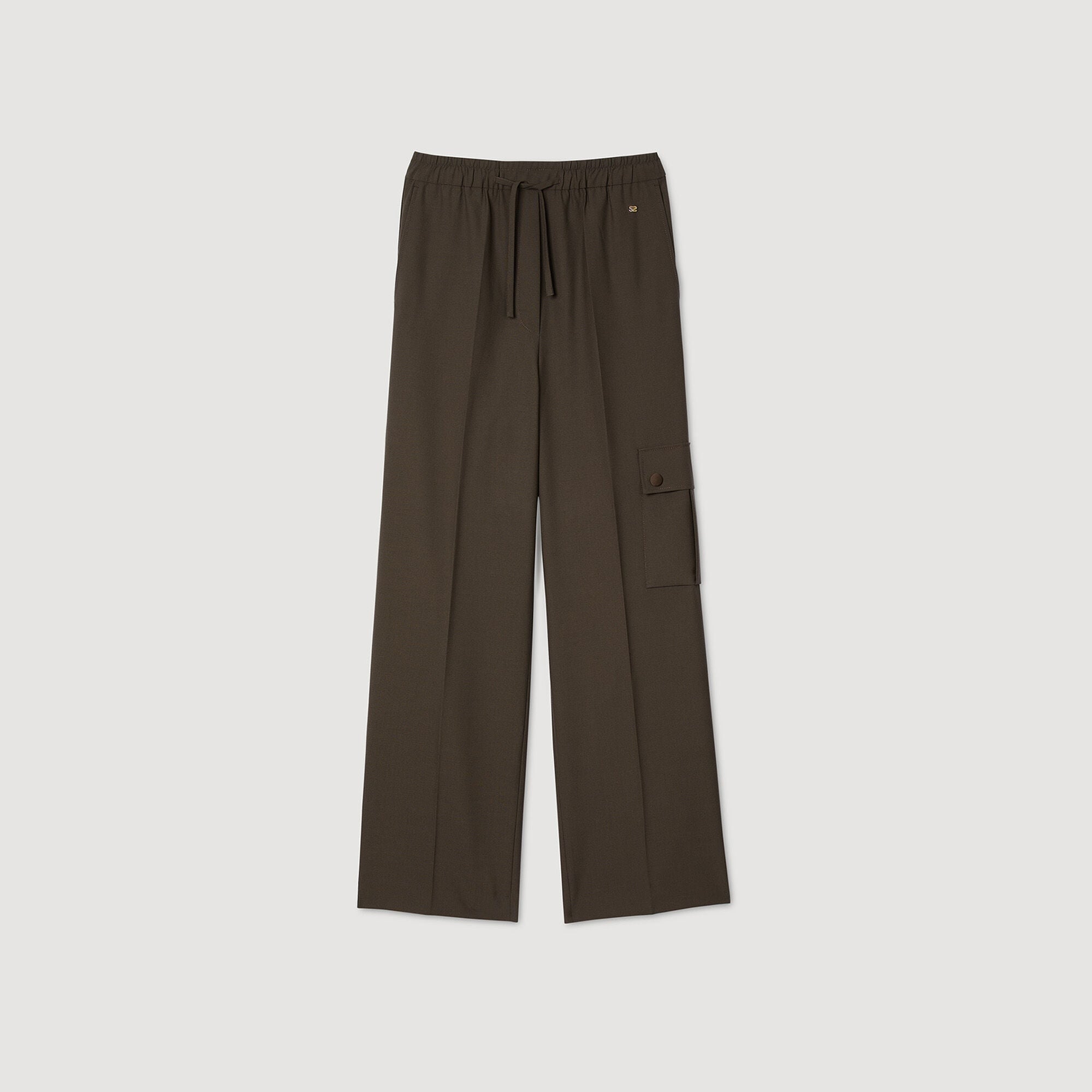 Pantalon taille &eacute;lastiqu&eacute;e - Femme | Sandro Paris